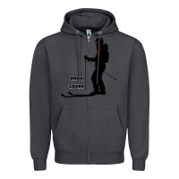 Smoke nighttime ski adventure Zipper Hoodie - tuanDangUi