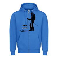 True Royal nighttime ski adventure Zipper Hoodie - tuanDangUi