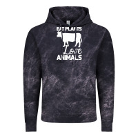 Cloud Black Eat Plants Love Animals Vintage Hoodie - Bettercallsaul