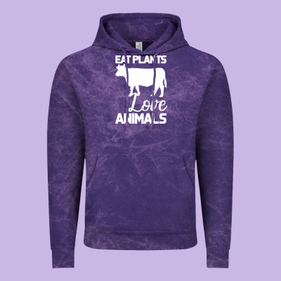 Eat Plants Love Animals Vintage Hoodie Designed By Bettercallsaul