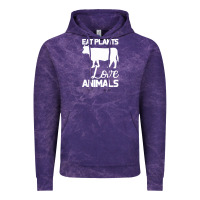 Cloud Purple Eat Plants Love Animals Vintage Hoodie - Bettercallsaul