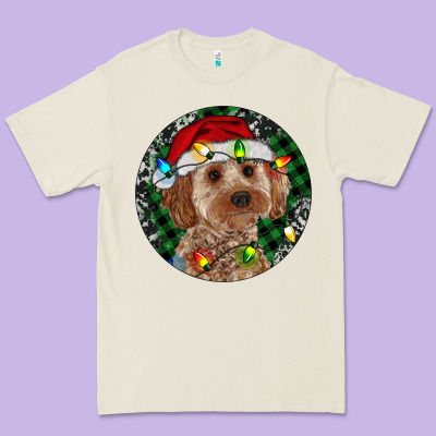 Cockapoo Christmas Premium Tee Designed By Ranaportraitstore