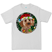 Dove Grey Cockapoo Christmas Premium Tee - RanaPortraitStore