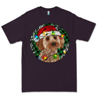 Plum Cockapoo Christmas Premium Tee - RanaPortraitStore