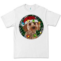 White Cockapoo Christmas Premium Tee - RanaPortraitStore