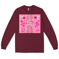 Burgundy burn book Long Sleeve Tee - TumblerDesignByShophia