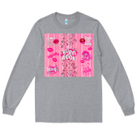Heather Grey burn book Long Sleeve Tee - TumblerDesignByShophia
