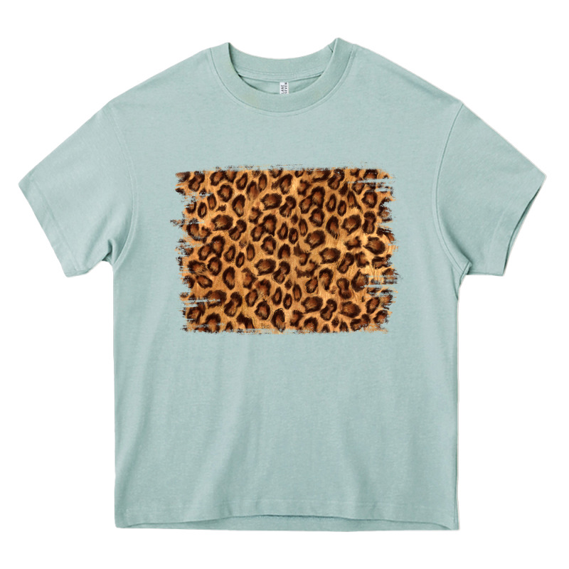 Leopard Background Heavy Core Tee by NancyCooperArtShop | Teevron