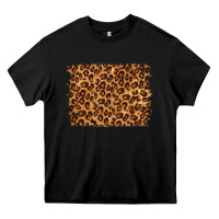 Black leopard background Heavy Core Tee - NancyCooperArtShop