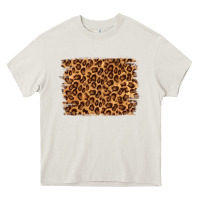 Cream leopard background Heavy Core Tee - NancyCooperArtShop