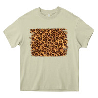 Mossy leopard background Heavy Core Tee - NancyCooperArtShop
