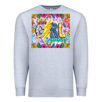 Heather Grey hot girl summer Premium Sweatshirt - CowhideDigitalArt