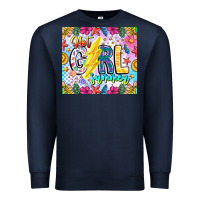 Navy hot girl summer Premium Sweatshirt - CowhideDigitalArt
