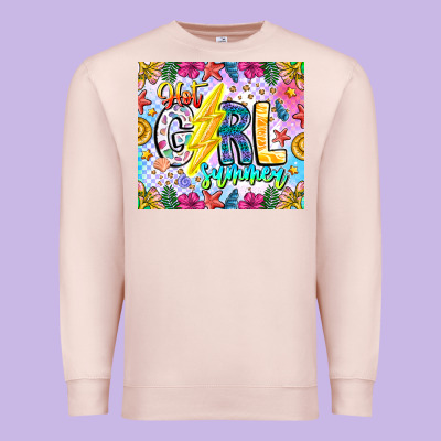 Hot Girl Summer Premium Sweatshirt Designed By Cowhidedigitalart