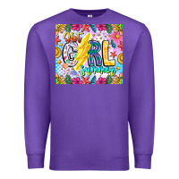 Purple hot girl summer Premium Sweatshirt - CowhideDigitalArt