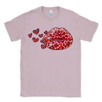 Lilac kiss with leopard and hearts Classic Tee - RanaPortraitStore