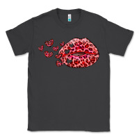 Smoke kiss with leopard and hearts Classic Tee - RanaPortraitStore