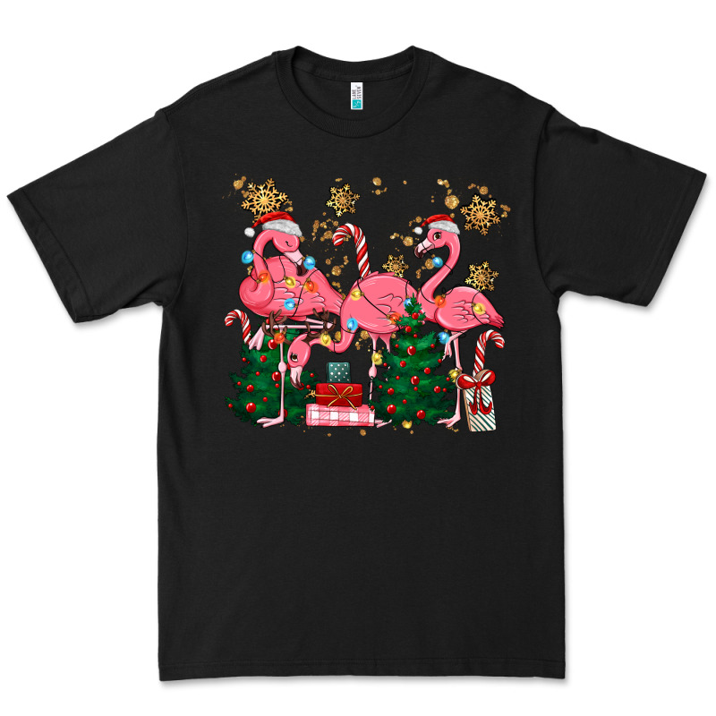 Christmas Flamingos Premium Tee by MaliasSmallBusiness | Teevron