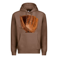 Chestnut baseball glove Premium Hoodie - FaDigitalArtStudio