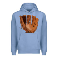 Colony Blue baseball glove Premium Hoodie - FaDigitalArtStudio