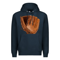 Navy baseball glove Premium Hoodie - FaDigitalArtStudio