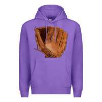 Purple baseball glove Premium Hoodie - FaDigitalArtStudio