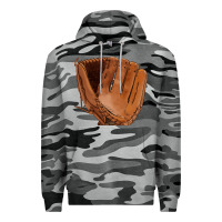 Slate Camo baseball glove Premium Hoodie - FaDigitalArtStudio