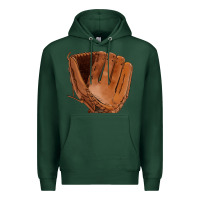 Sports Green baseball glove Premium Hoodie - FaDigitalArtStudio