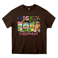 Chocolate Brown highly caffeinated Heavy Core Tee - JahusDesignShop