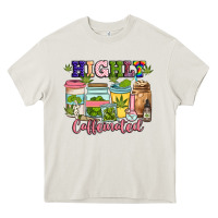 Cream highly caffeinated Heavy Core Tee - JahusDesignShop