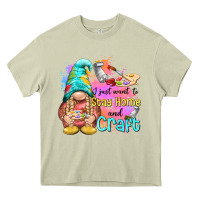 Mossy i just want stay home and craft Heavy Core Tee - NancyCooperArtShop