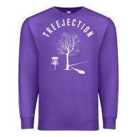 Purple Disc Golf Funny Sports Tree Disc Golf Player Premium Sweatshirt - tuanDangUi