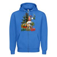 True Royal Ho Ho Ho Christmas Gnome Zipper Hoodie - BundleAndBundleShop