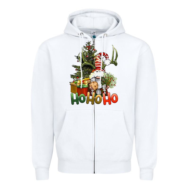 Ho Ho Ho Christmas Gnome Zipper Hoodie by BundleAndBundleShop | Teevron