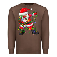 Chestnut Dabbing Santa Christmas Tree Lights Premium Sweatshirt - tuanDangUi