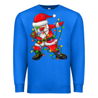 True Royal Dabbing Santa Christmas Tree Lights Premium Sweatshirt - tuanDangUi