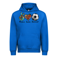 Cobalt peace love soccer Urban Hoodie - Artiststas