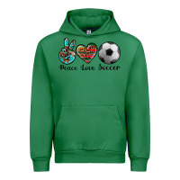 Emerald peace love soccer Urban Hoodie - Artiststas