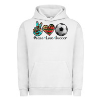 Pigment Lunar Rock peace love soccer Urban Hoodie - Artiststas