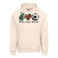 Sandshell peace love soccer Urban Hoodie - Artiststas