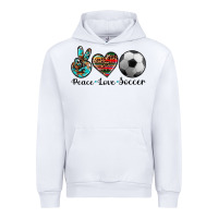 White peace love soccer Urban Hoodie - Artiststas