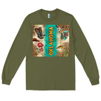 Army Green Oklahoma Long Sleeve Tee - TumblerDesignByShophia