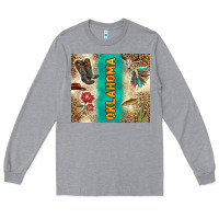 Heather Grey Oklahoma Long Sleeve Tee - TumblerDesignByShophia