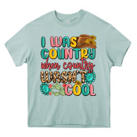 Arona i was country when country wasnt cool Heavy Core Tee - MaliasSmallBusiness