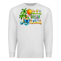 Oatmeal Heather Is It Summer Break Premium Sweatshirt - CowhideDigitalArt