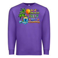 Purple Is It Summer Break Premium Sweatshirt - CowhideDigitalArt