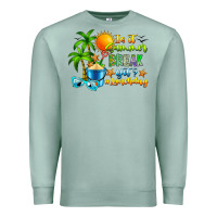 Seafoam Is It Summer Break Premium Sweatshirt - CowhideDigitalArt