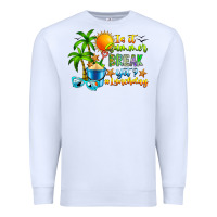 White Is It Summer Break Premium Sweatshirt - CowhideDigitalArt
