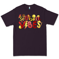 Plum softball vibes Premium Tee - MaliasSmallBusiness