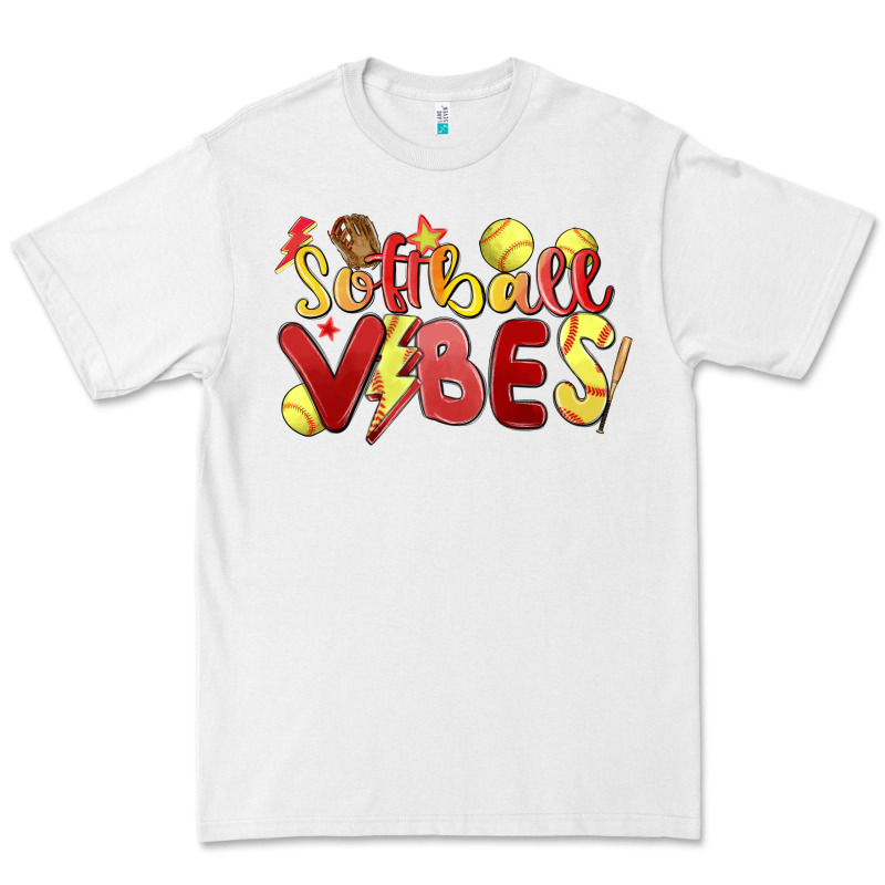 Softball Vibes Premium Tee by MaliasSmallBusiness | Teevron